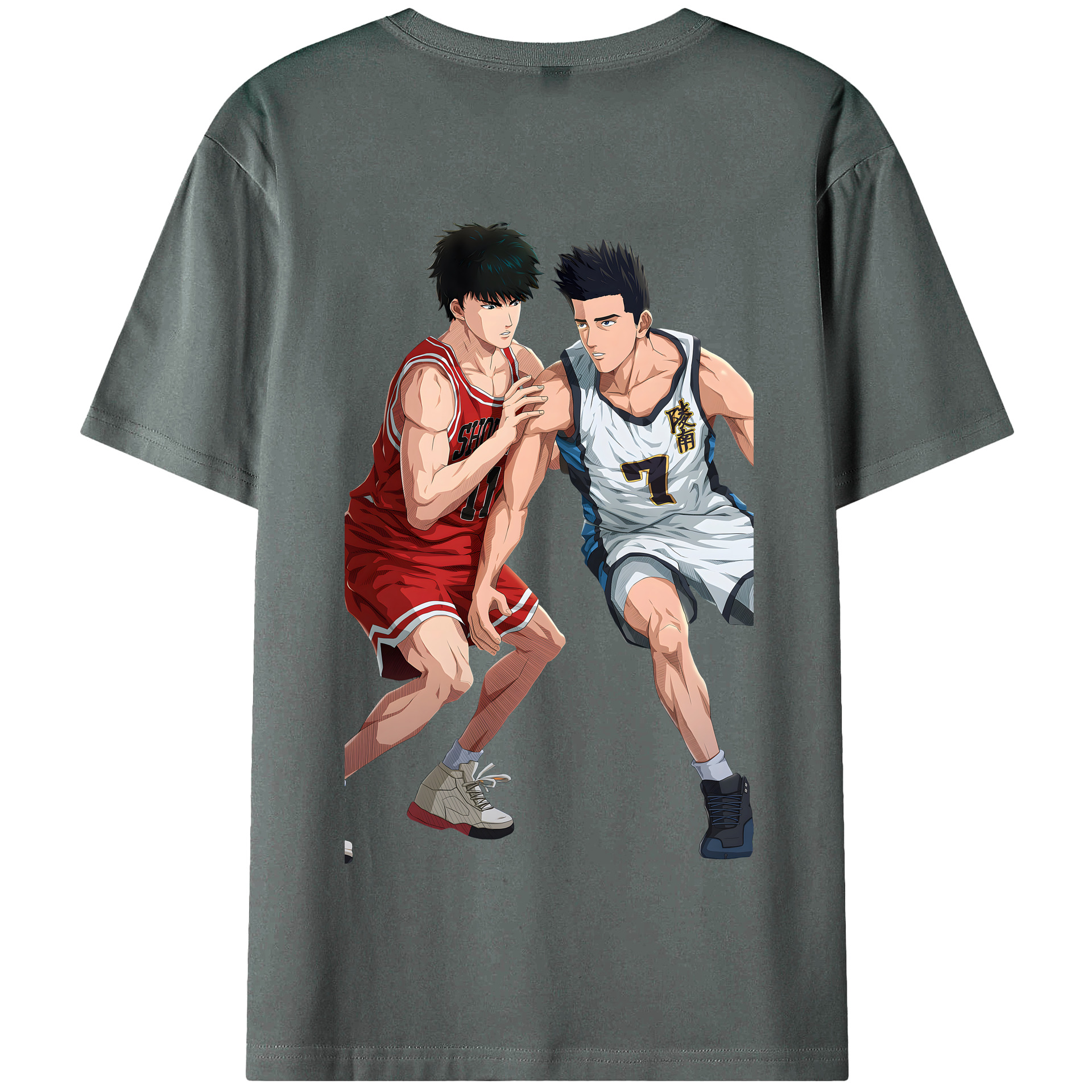 SLAM DUNK／スラムダンク 綿100％半袖Tシャツ（背面プリント）